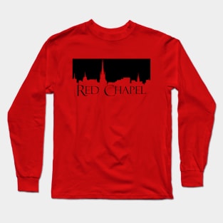 Red Chapel (Black silhouette) Long Sleeve T-Shirt